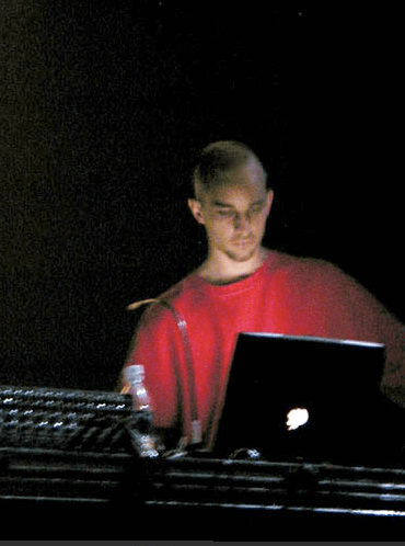 rocking out on the laptop