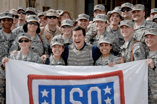 colbert and troops